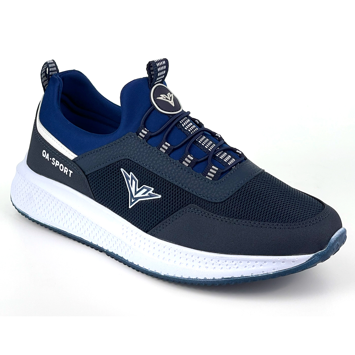 Erkek Lacivert Bağcıksız Esnek Çok Hafif Günlük Sneaker Spor Ayak
