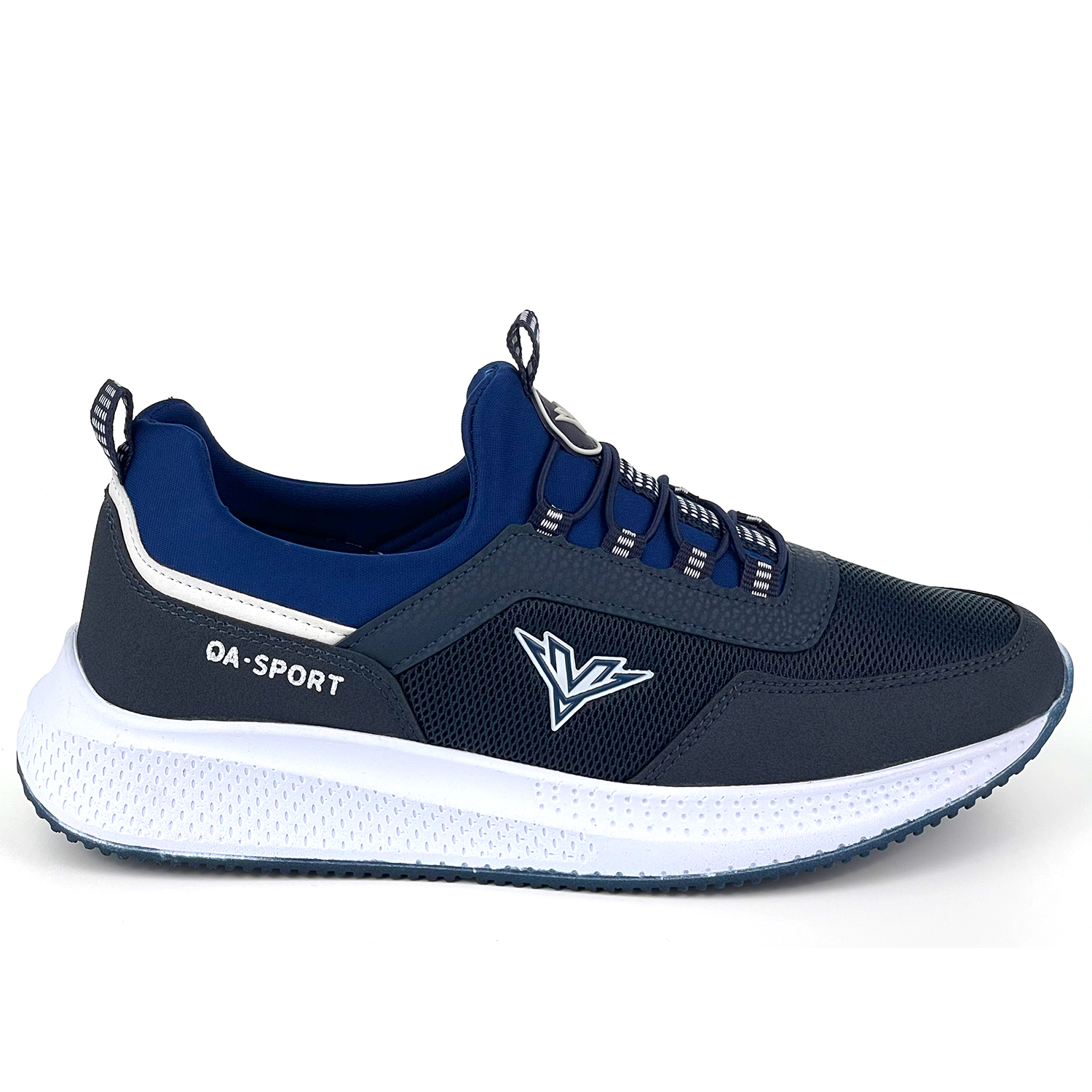 Erkek Lacivert Bağcıksız Esnek Çok Hafif Günlük Sneaker Spor Ayak