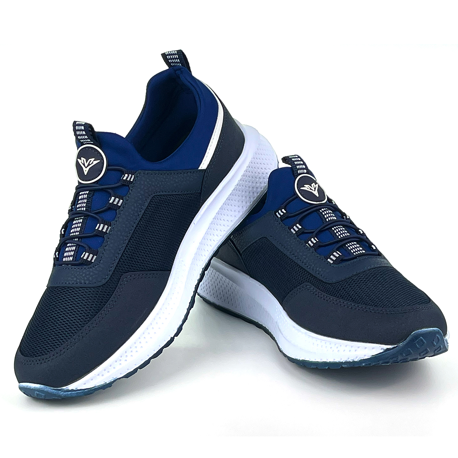 Erkek Lacivert Bağcıksız Esnek Çok Hafif Günlük Sneaker Spor Ayak