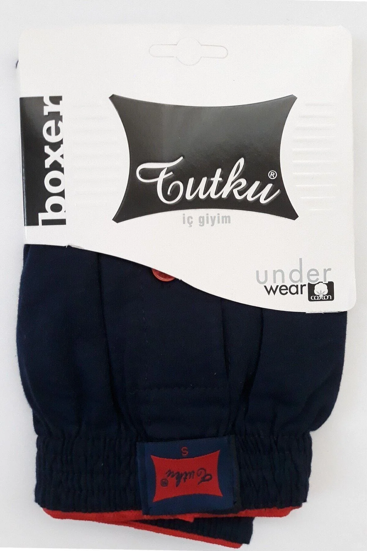 Erkek Lacivert Penye Düğmeli Boxer Paket 1'li Erkek Lacivert Penye Düğmeli Boxer Paket 1'li