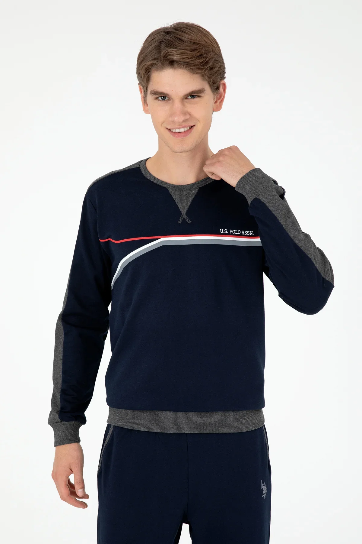 Erkek Lacivert Pijama Takımı 50301590-VR033 - Görsel 3