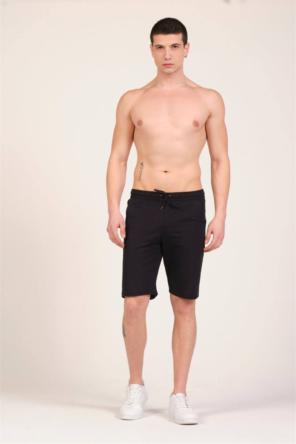 My Sea Erkek Lacivert Spor Penye Şort - Ps-07