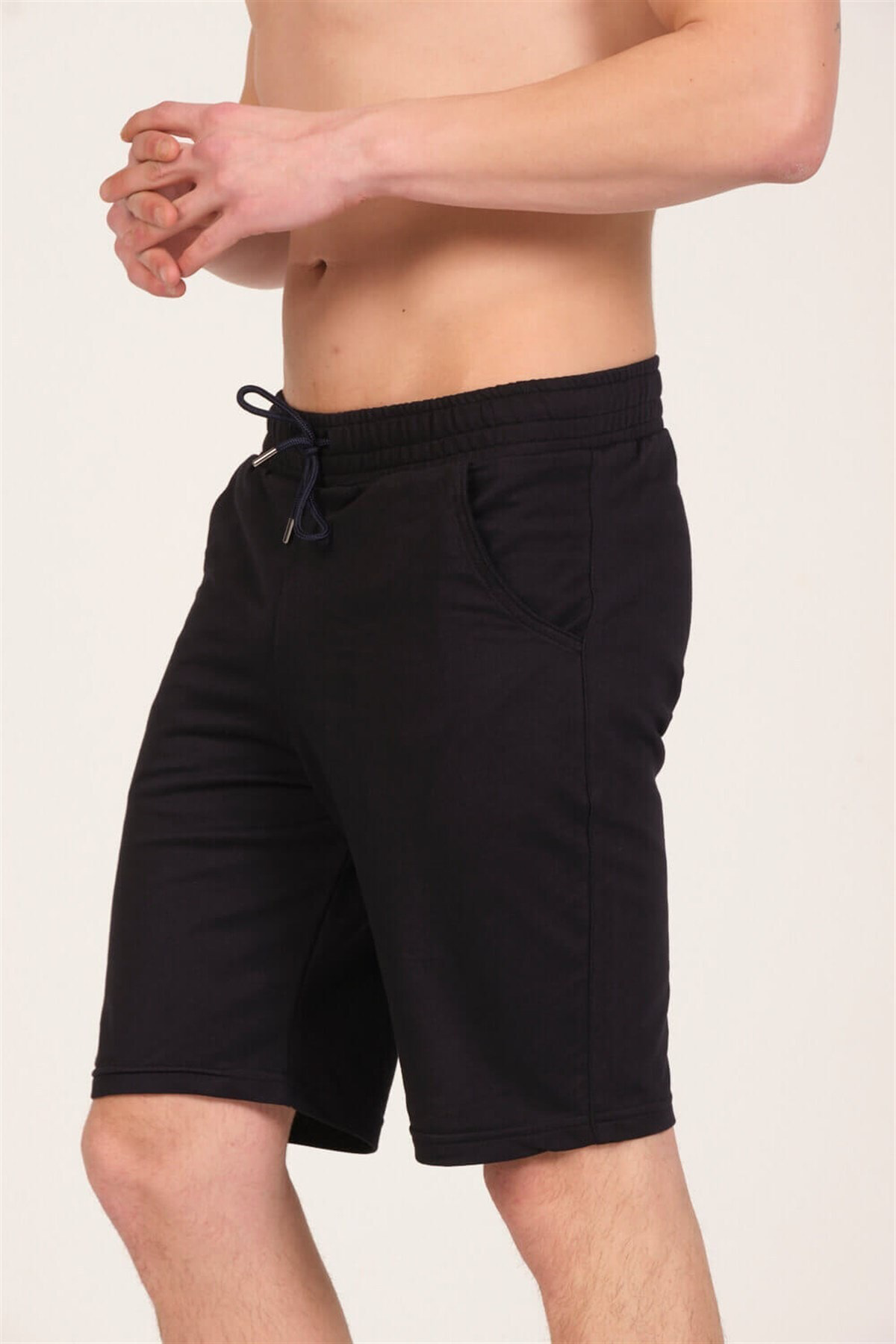 My Sea Erkek Lacivert Spor Penye Şort - Ps-07