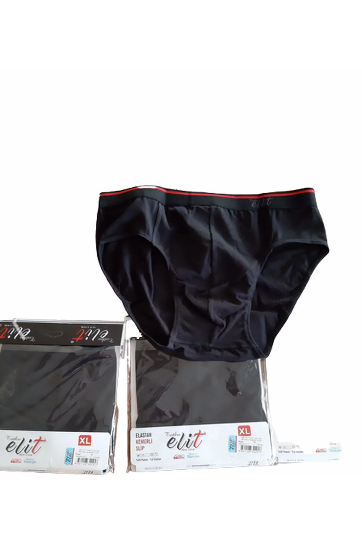 Erkek Likralı İnce Bel Kemerli Slip Külot 1351 - 6 Adet