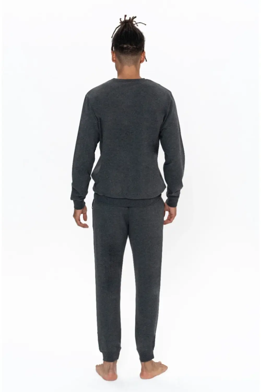 Erkek, Lisanslı, USPA, (Antrasit Melanj), Ev Giyim, 2'li Takım