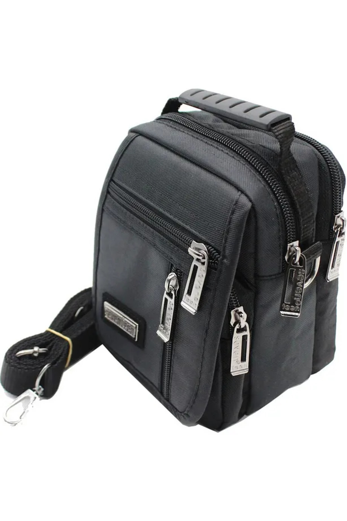 Monalisa Home Erkek Lüks Siyah Renk Küçük Bol Bölmeli El Çantası