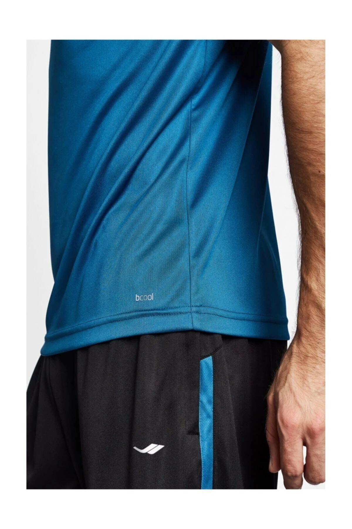 Erkek Mavi Kısa Kollu T-Shirt 19s-1220-19b