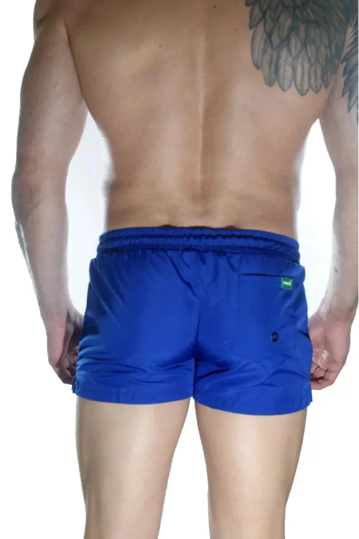 Erkek Mavi Mini Mayo Short