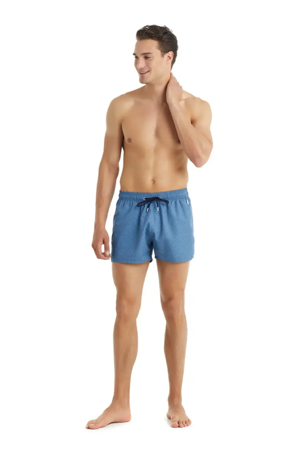 Erkek Mayo 10405 - Mavi Desenli