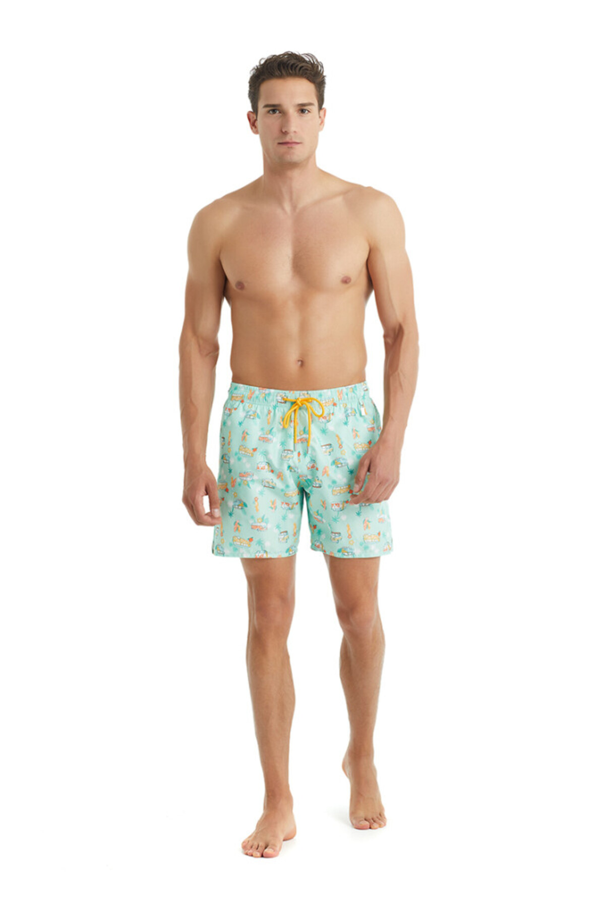 Erkek Mayo 10416 - Mavi Desenli