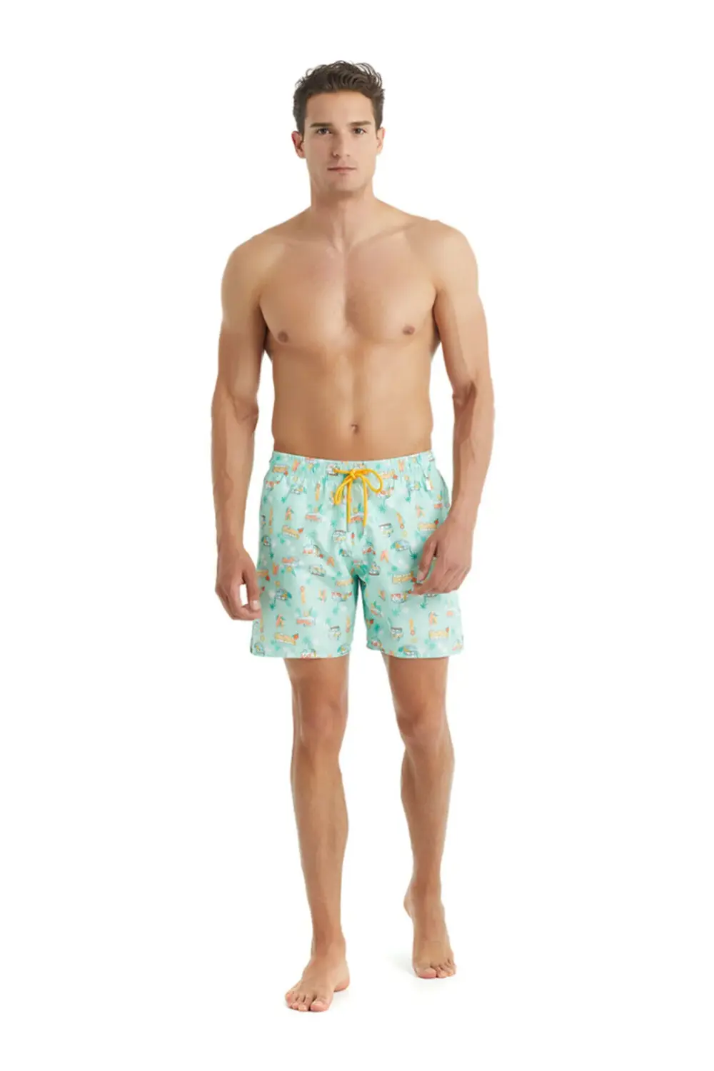 Erkek Mayo 10416 - Mavi Desenli