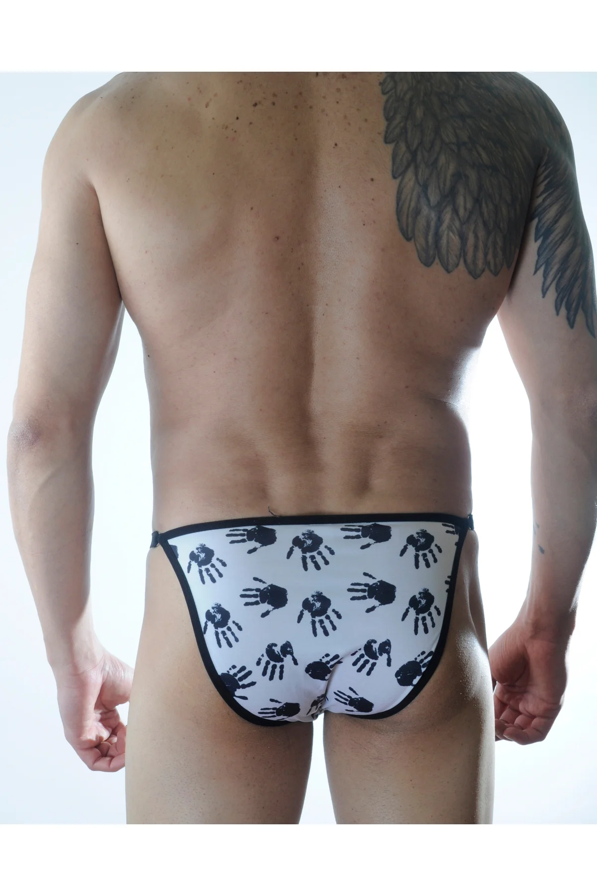 Erkek Metalli El Desenli Slip Çamaşır (SL301117)