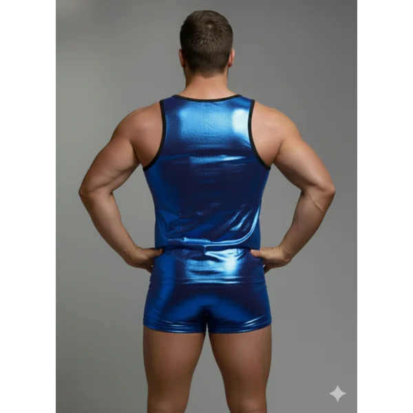 Erkek Mi Lame Tank Top Boxer Takım