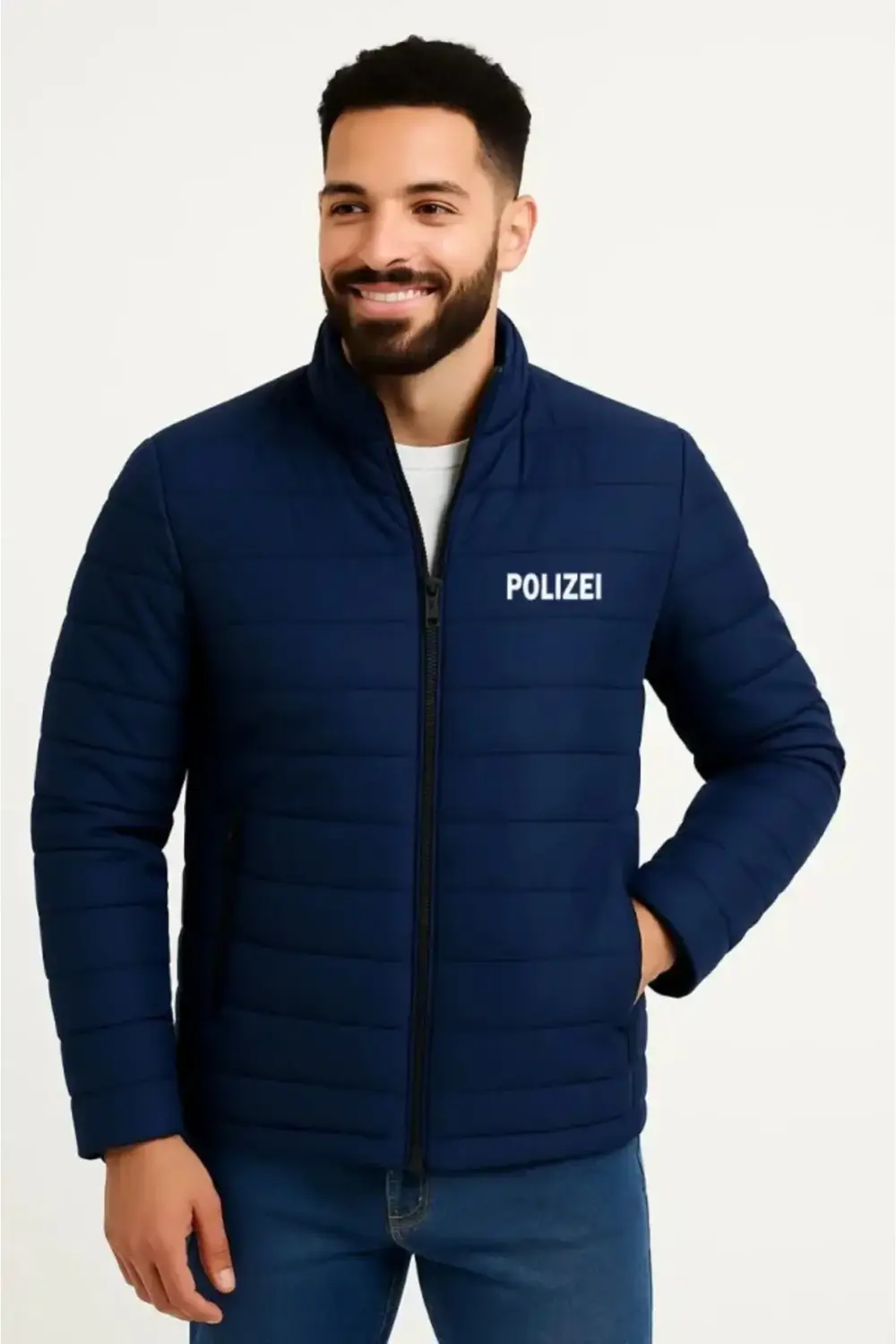 Erkek Mikro Su İtici Kapitone Baskılı Astarlı Fermuarlı Bomber Mo