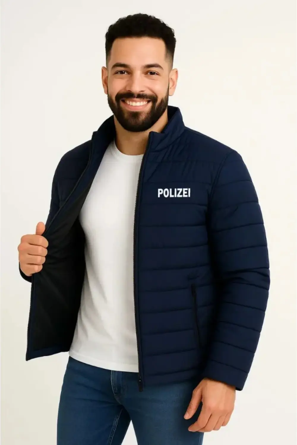 Erkek Mikro Su İtici Kapitone Baskılı Astarlı Fermuarlı Bomber Mo