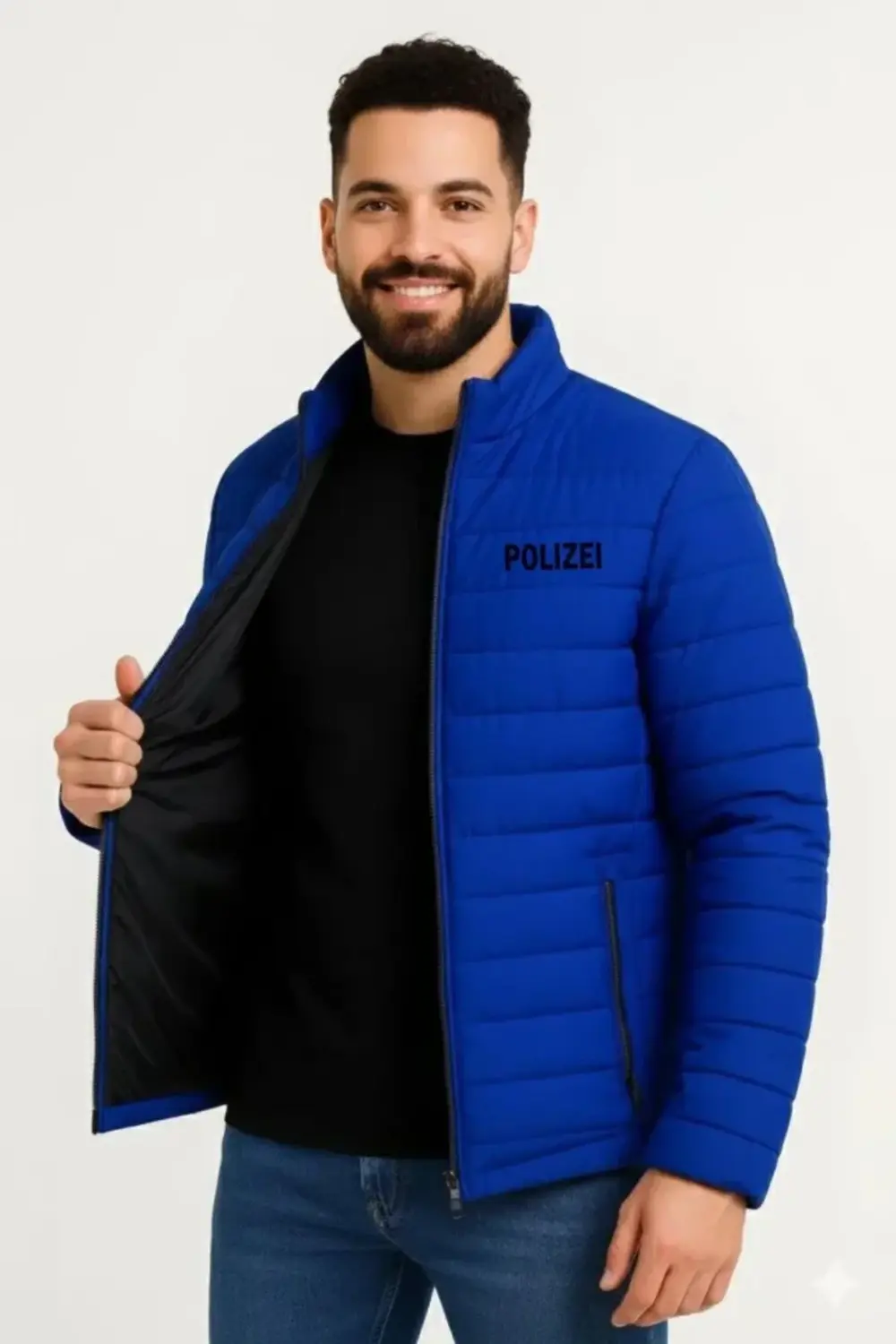 Erkek Mikro Su İtici Kapitone Baskılı Astarlı Fermuarlı Bomber Mo