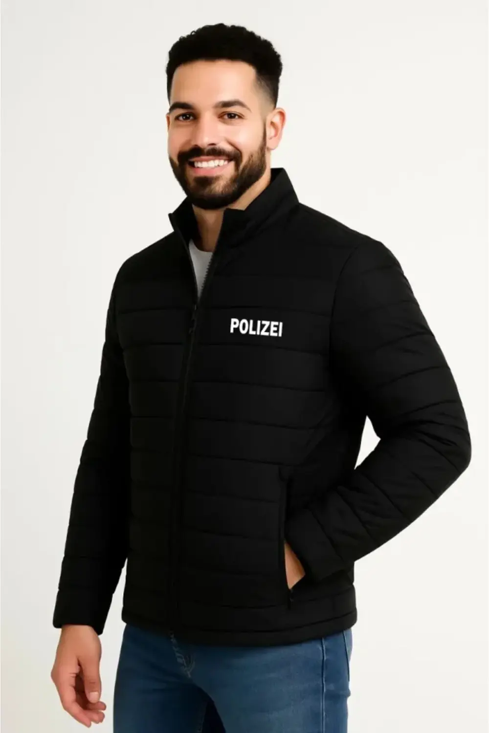 Erkek Mikro Su İtici Kapitone Baskılı Astarlı Fermuarlı Bomber Mo