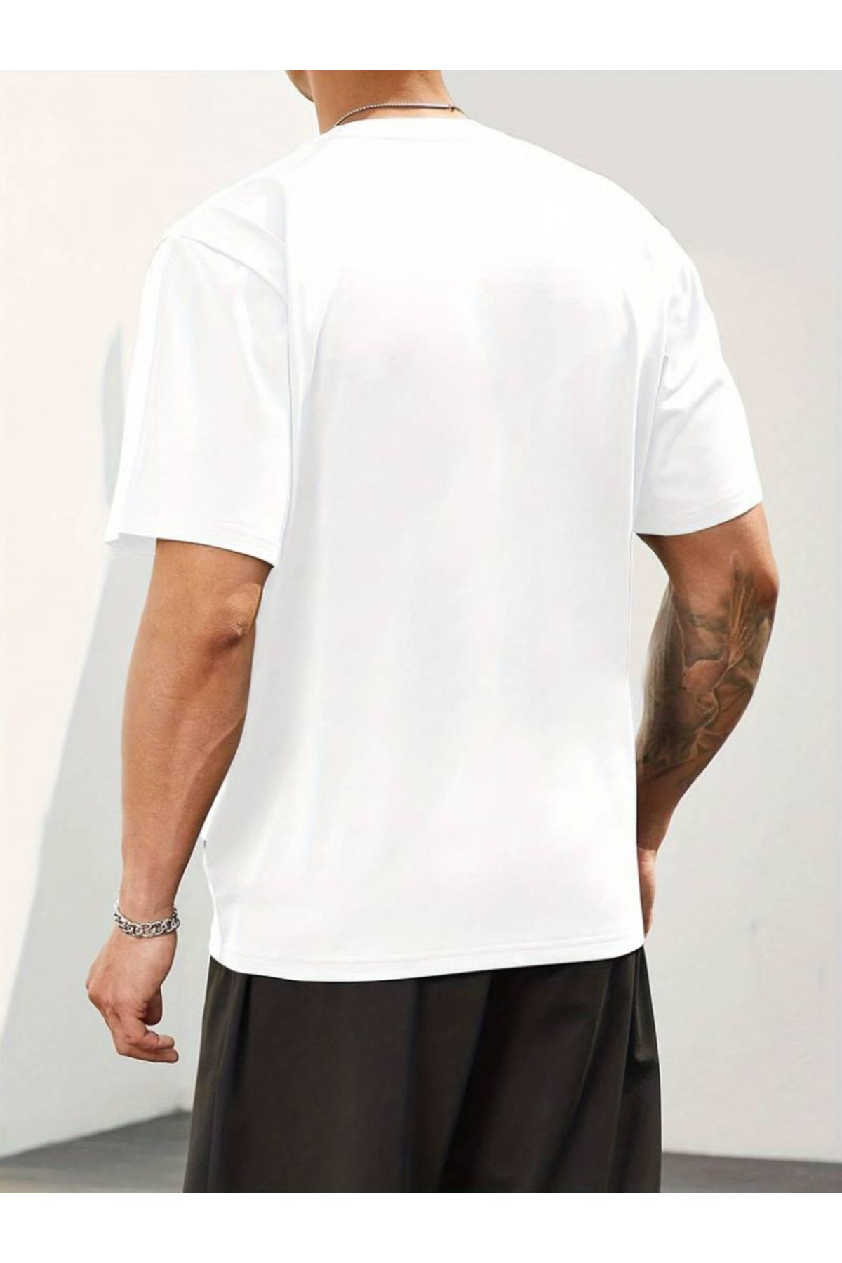 Erkek Milano Baskılı Süprem T-shirt