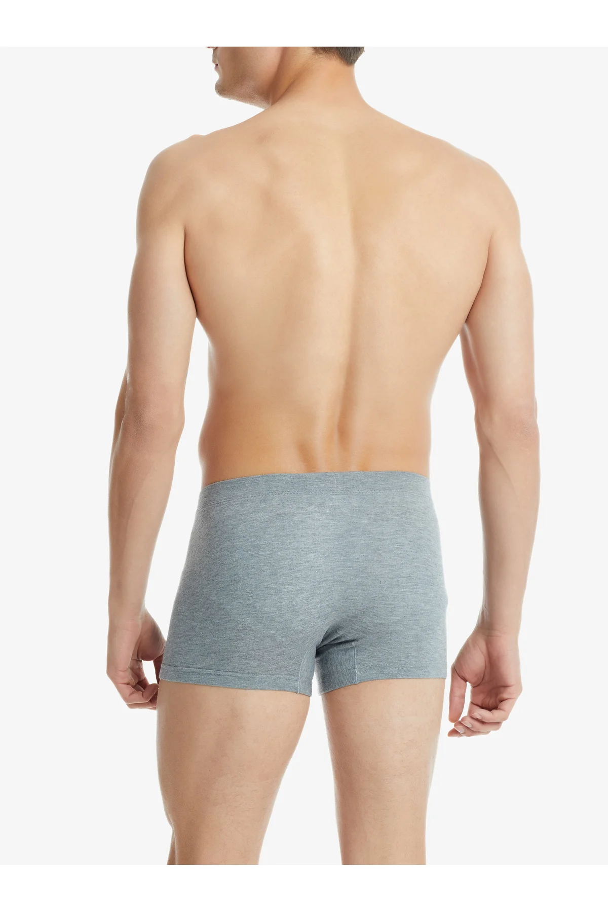 Erkek Modal Elastan Boxer Silver 9310 - Gri Melanj
