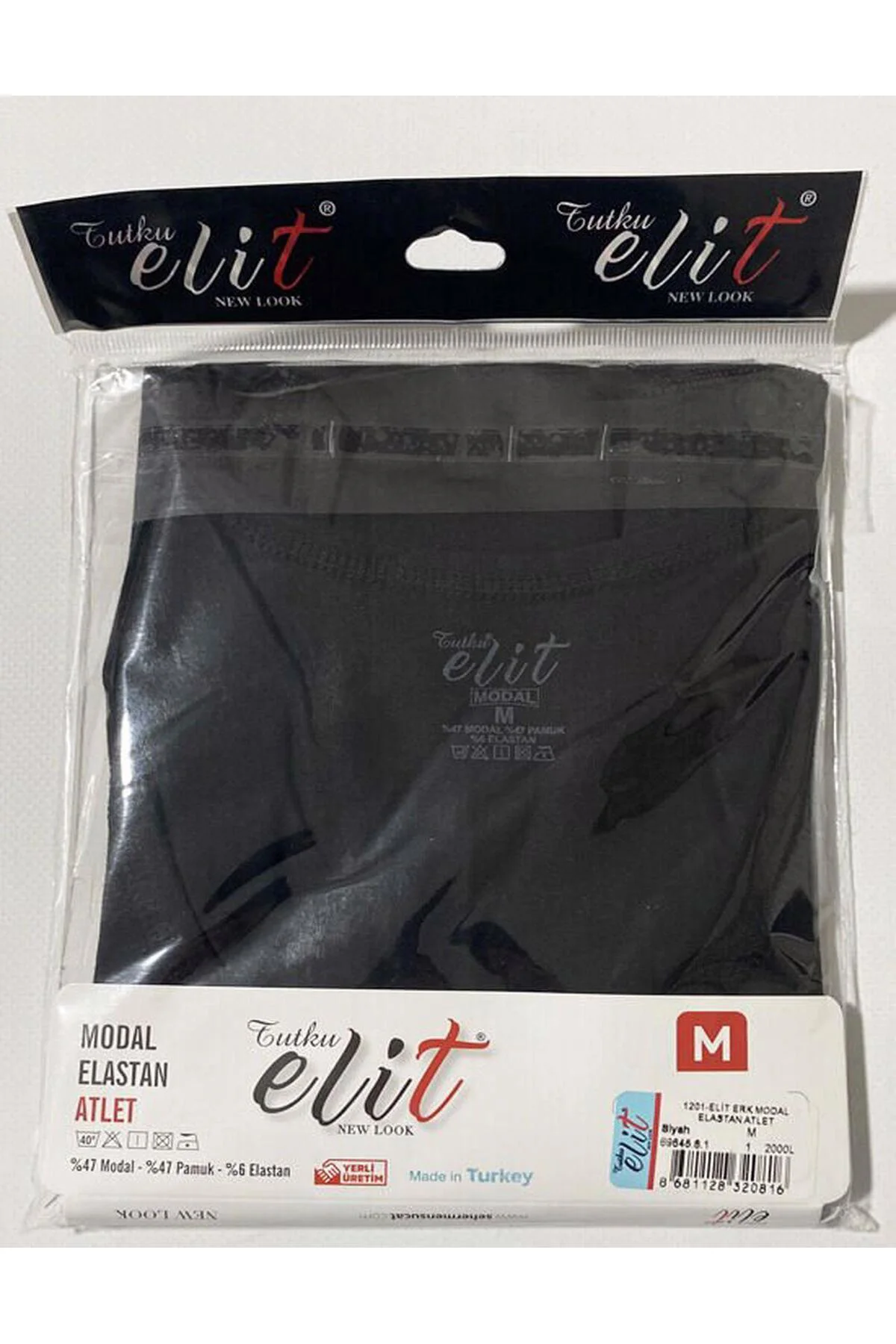 Erkek Modal Likralı Askılı Atlet 1201 - 12 Adet