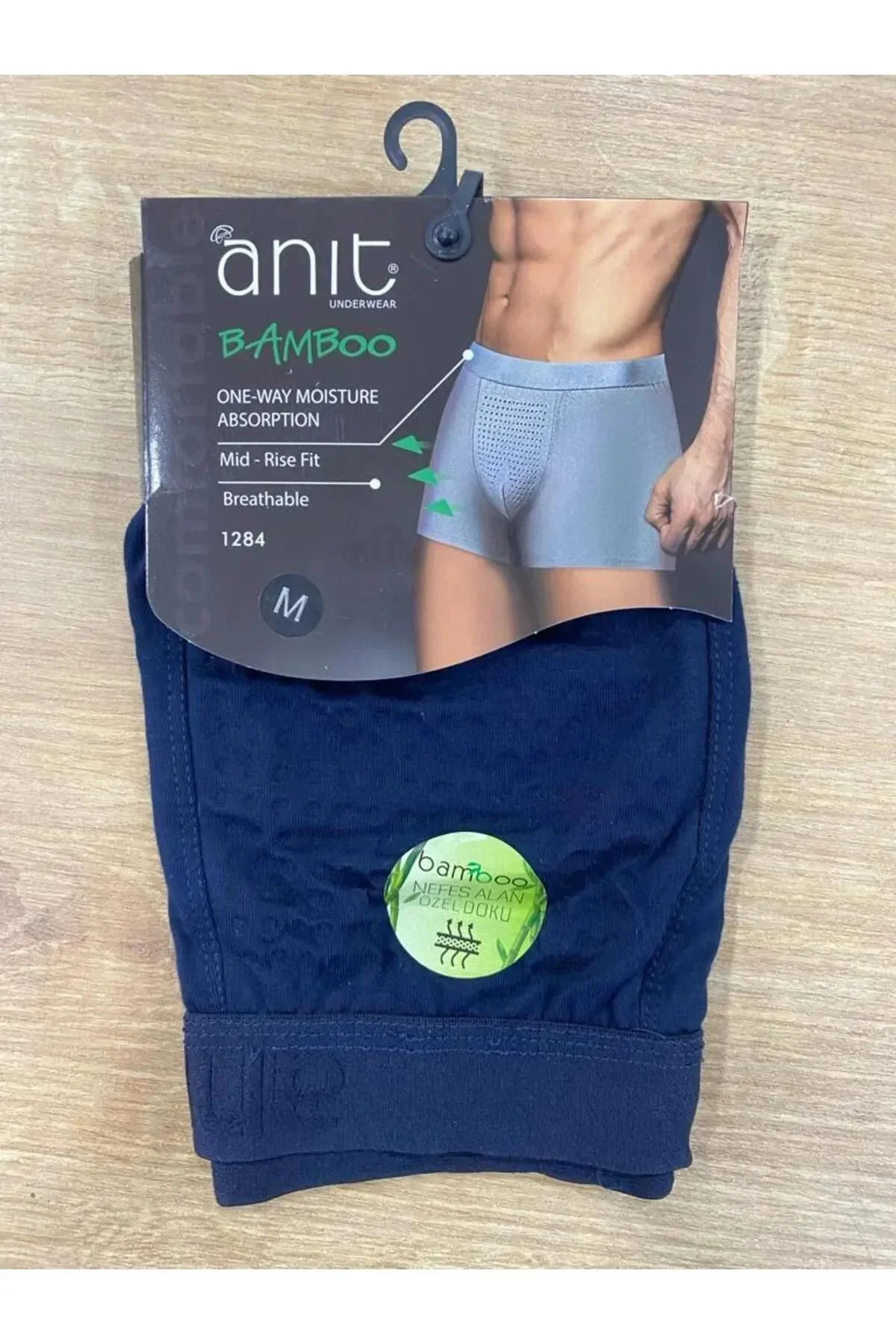 Erkek Nefes Alan Bambu Likralı Boxer1284 - 3 Adet