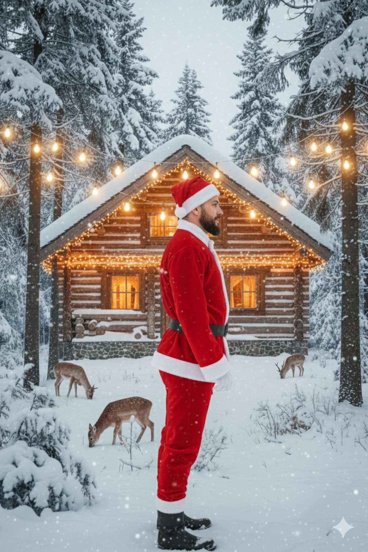 Erkek Noel Baba Kostümü Kırmızı Beyaz Peluş Detaylı Yılbaşı Partisi Kışlık Kutlama Kıyafeti Seti Erkek Noel Baba Kostümü Kırmızı Beyaz Peluş Detaylı Yılbaşı Partisi Kışlık Kutlama Kıyafeti Seti