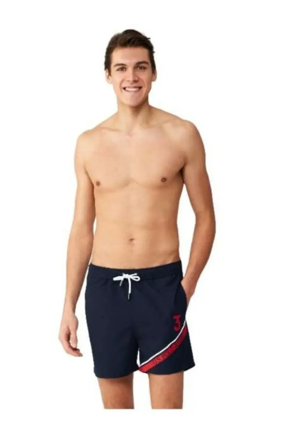 Erkek Orta Boy Cepli Deniz Şortu