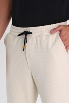 Erkek Ottoman Desen Pamuklu Beli Lastikli ve İpli Jogger Pantolon