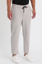 Erkek Ottoman Desen Pamuklu Beli Lastikli ve İpli Jogger Pantolon