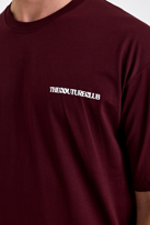 Combine Michail Erkek Oversize %100 Pamuk Bisiklet Yaka Baskılı Tişört Bordo