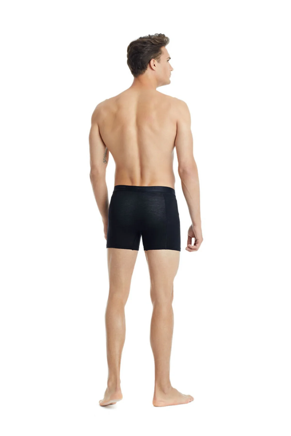 Erkek Pamuk Elastan Boxer Aura 9502 - Siyah