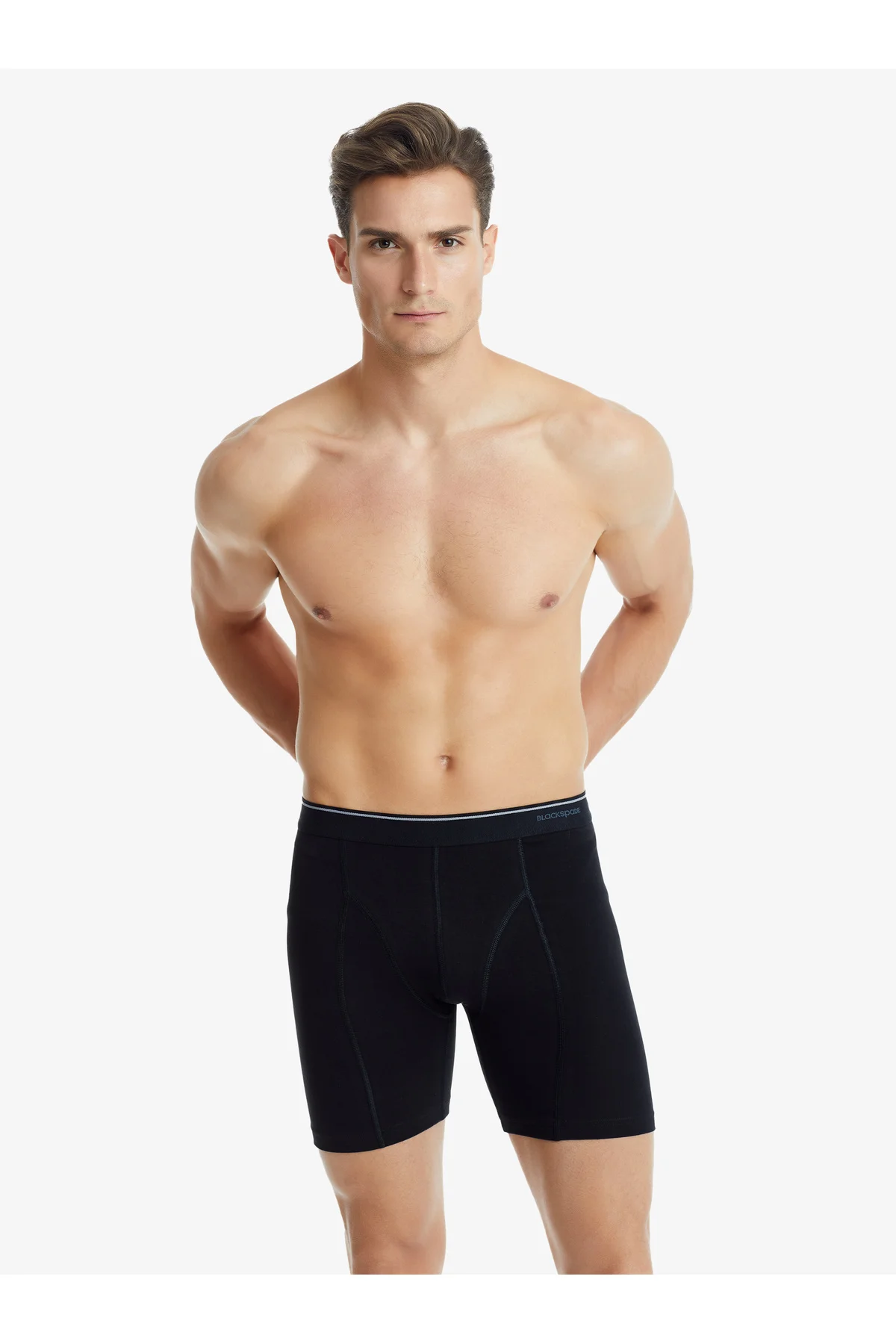 Erkek Pamuk Elastan Retro Boxer Tender Cotton 9216 - Siyah