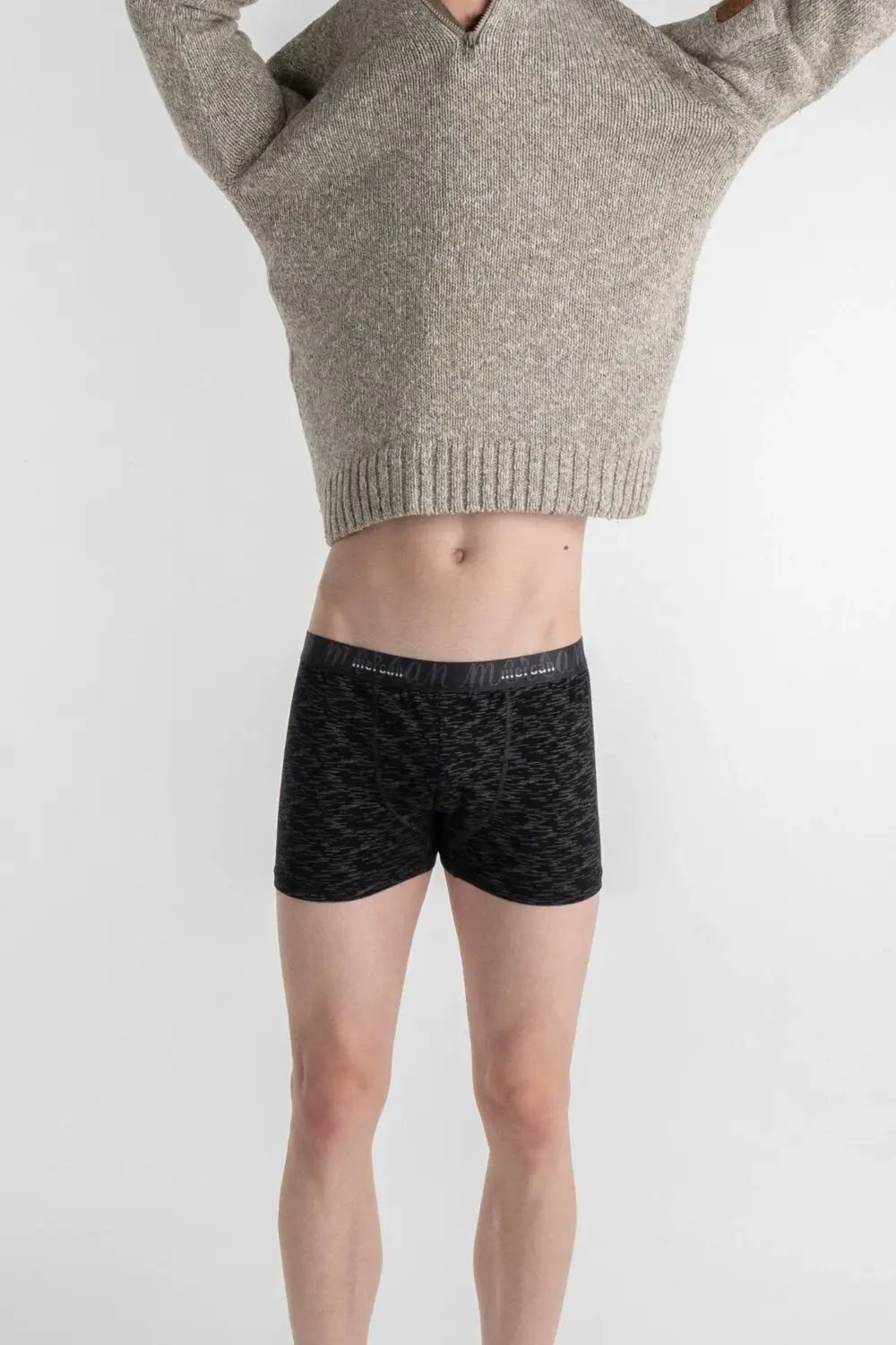 Erkek Pamuklu Esnek Likralı Baskılı Boxer - (UZAY DESENLİ)