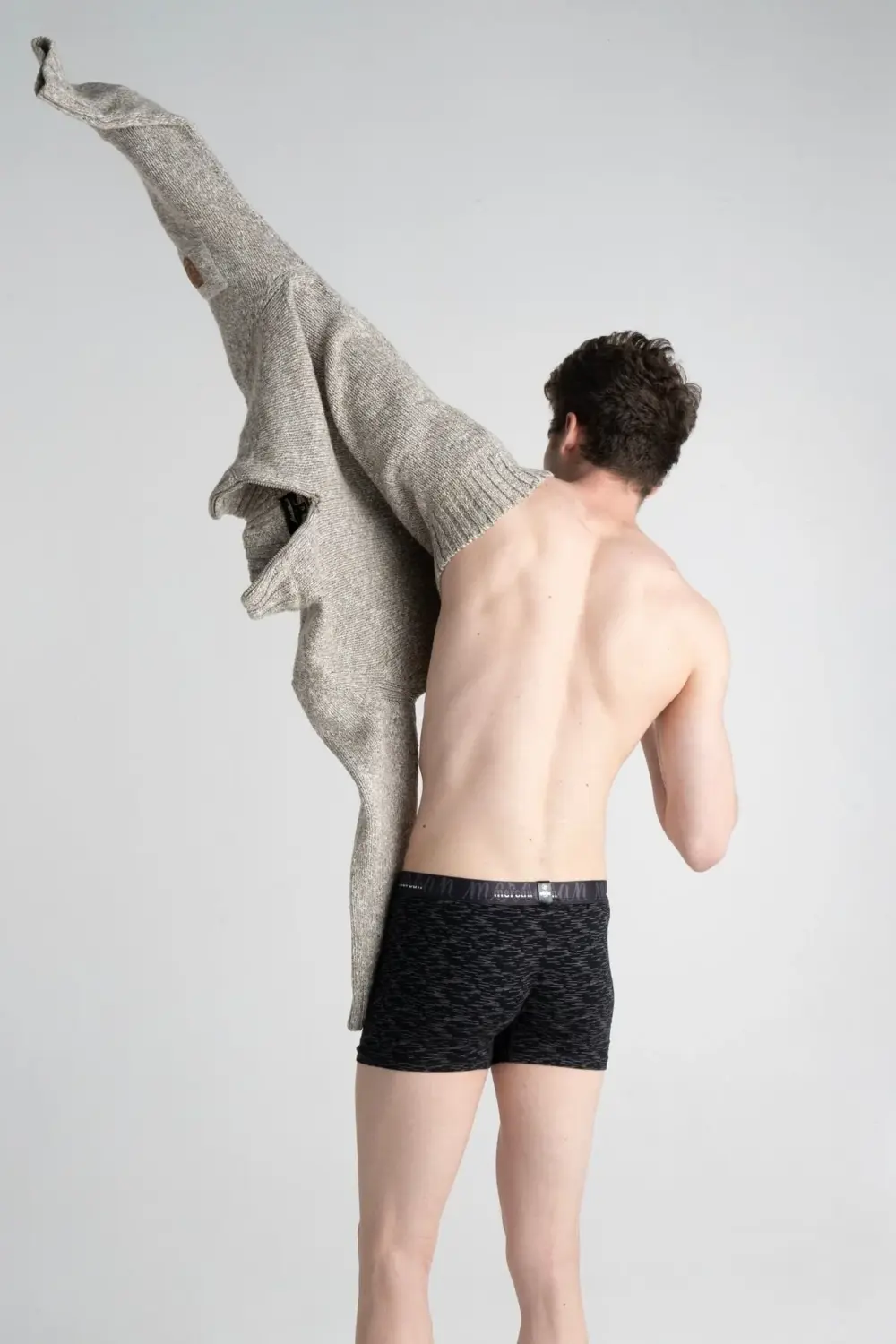 Erkek Pamuklu Esnek Likralı Baskılı Boxer - (UZAY DESENLİ)