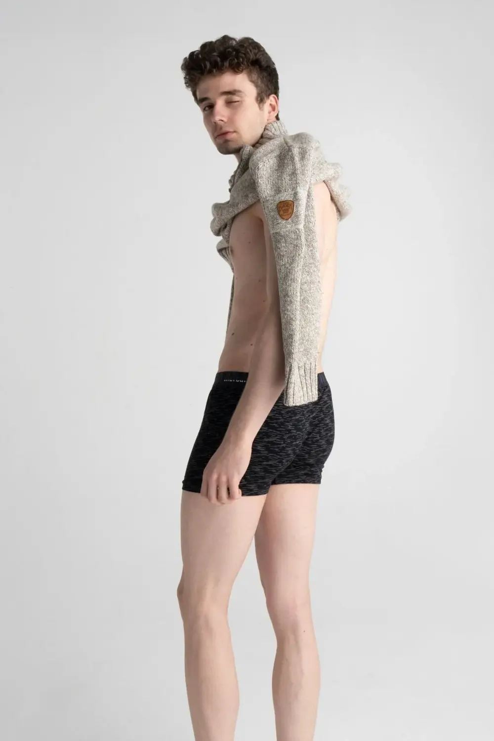 Erkek Pamuklu Esnek Likralı Baskılı Boxer - (UZAY DESENLİ)