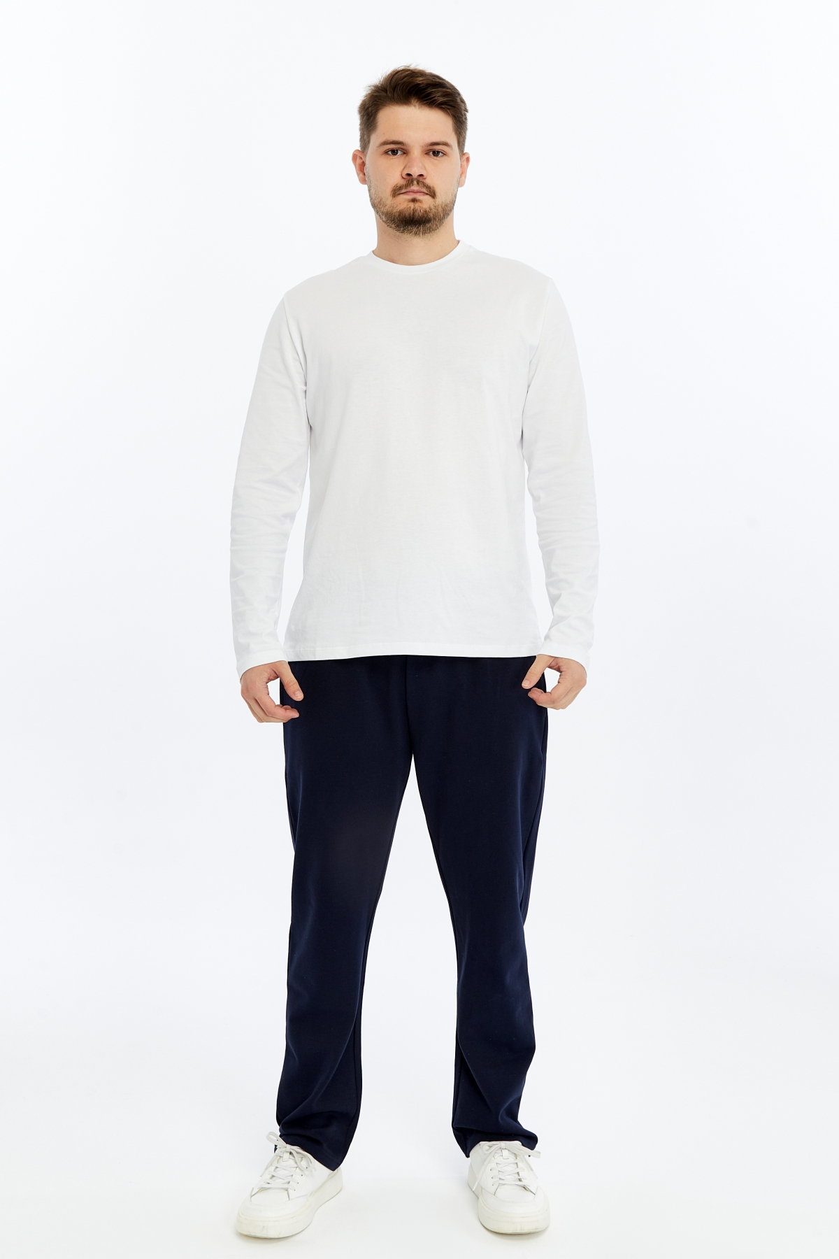 Defys Erkek Beli Lastikli Düz Paça Cepli Regular Fit Pantolon Lacivert Defys Erkek Beli Lastikli Düz Paça Cepli Regular Fit Pantolon Lacivert