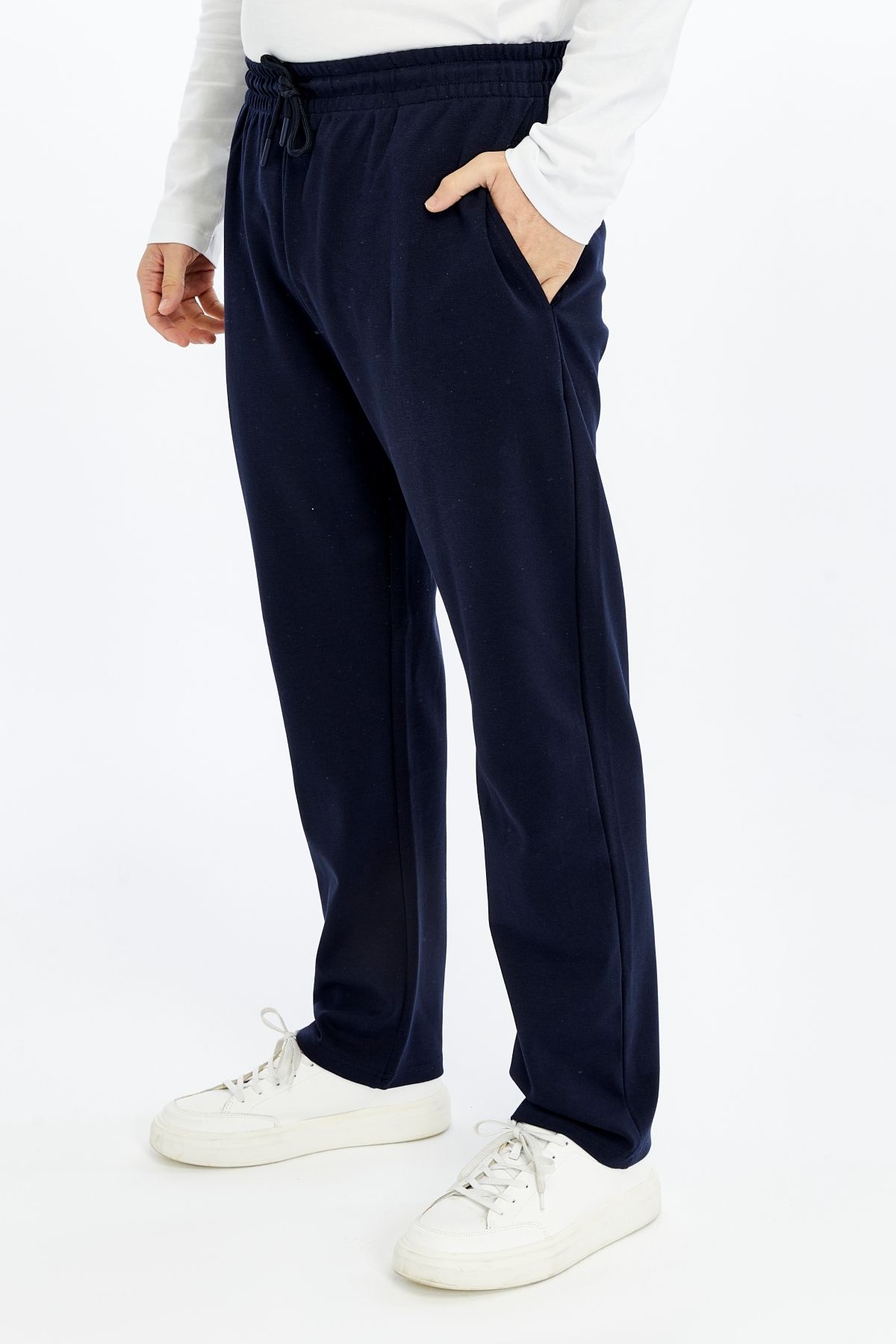 Defys Erkek Beli Lastikli Düz Paça Cepli Regular Fit Pantolon Lacivert Defys Erkek Beli Lastikli Düz Paça Cepli Regular Fit Pantolon Lacivert