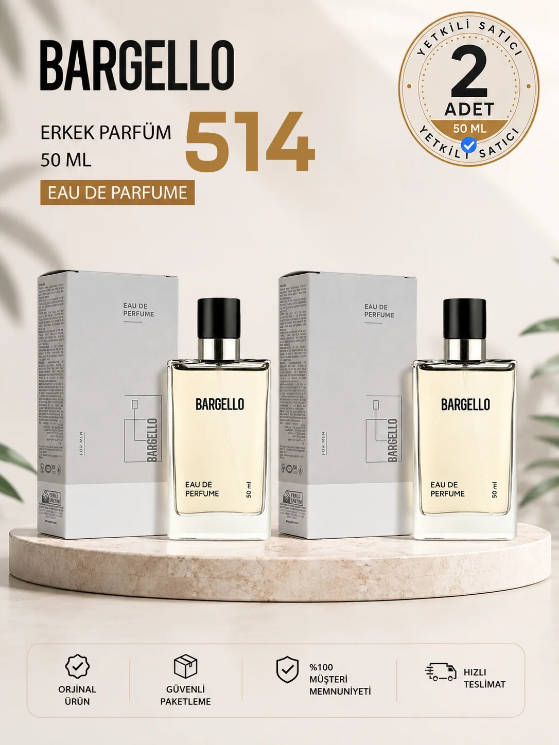 ERKEK PARFÜM 514 ORİENTAL 50 ML EDP 198658695175 x2