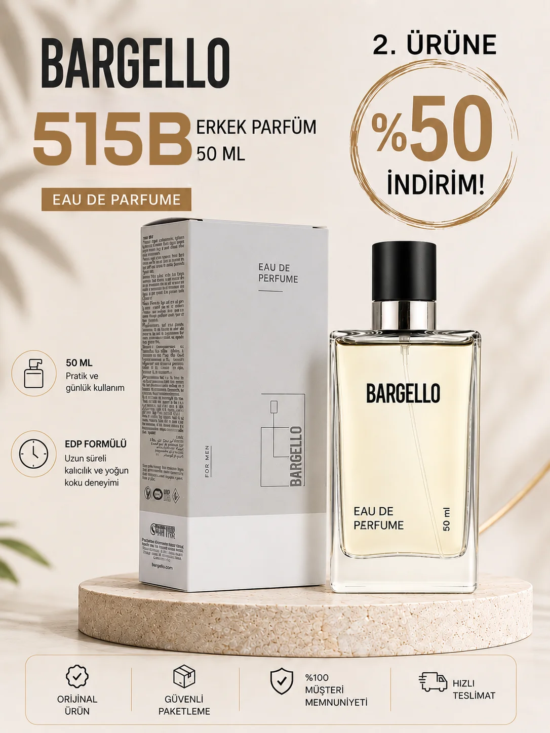 ERKEK PARFÜM 515/B ORİENTAL 50 ML EDP 8691841304511