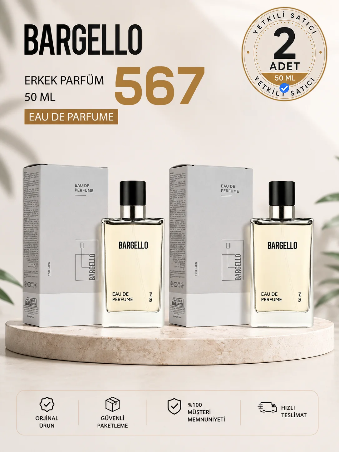 ERKEK PARFÜM 567 FRESH 50 ML EDP 198658695212 x2