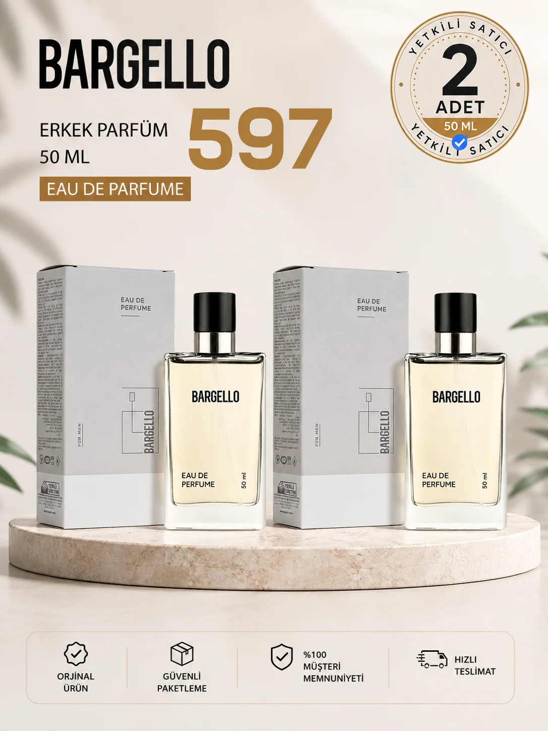 ERKEK PARFÜM 593 FRESH 50 ML EDP 198658695217 2x