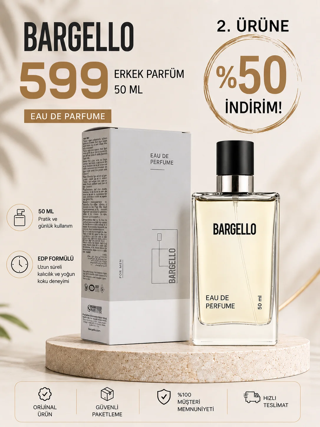 Erkek Parfüm 599 Woody 50 Ml Edp