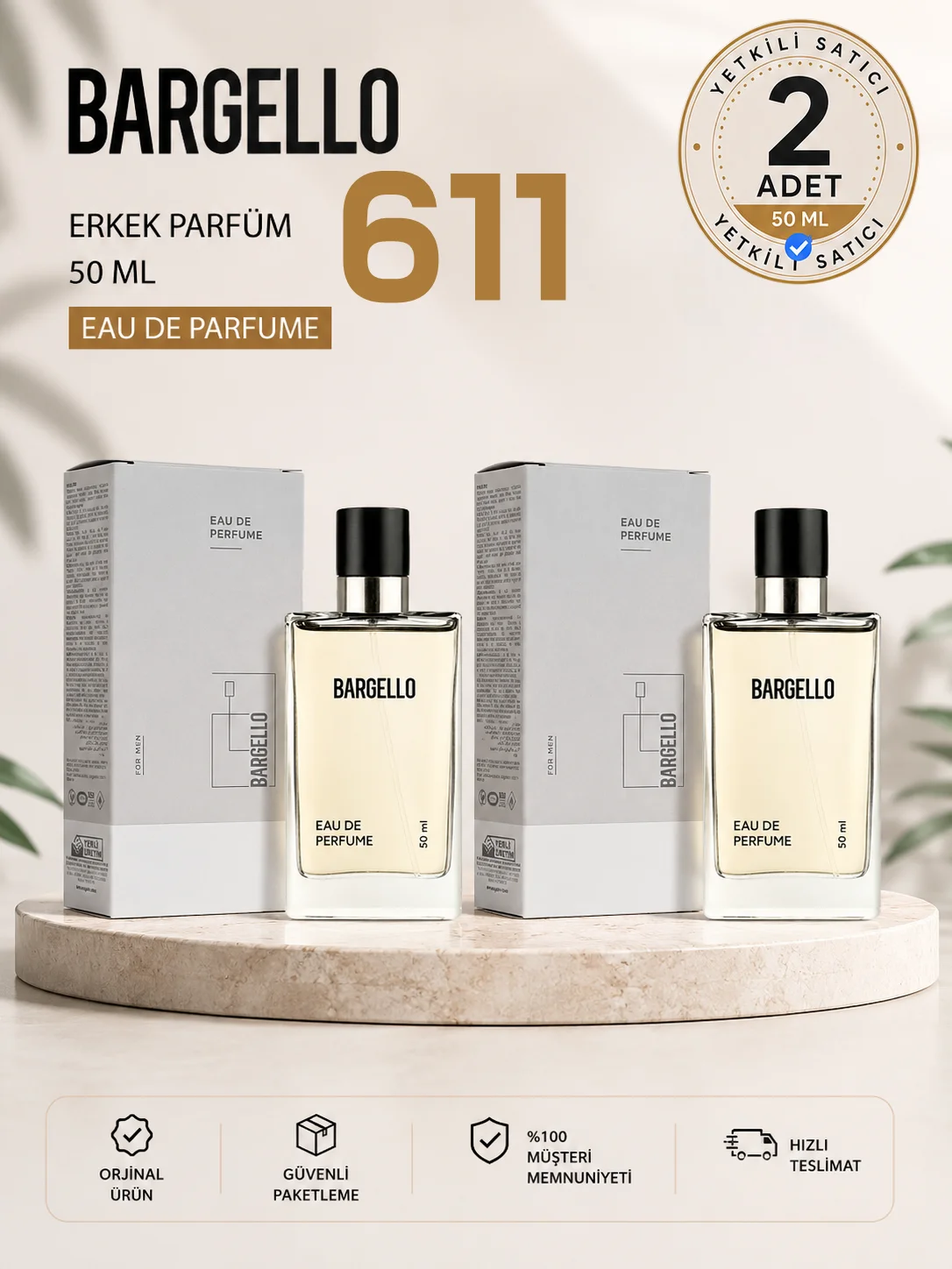 ERKEK PARFÜM 611 WOODY 50 ML EDP 198658695151 x2