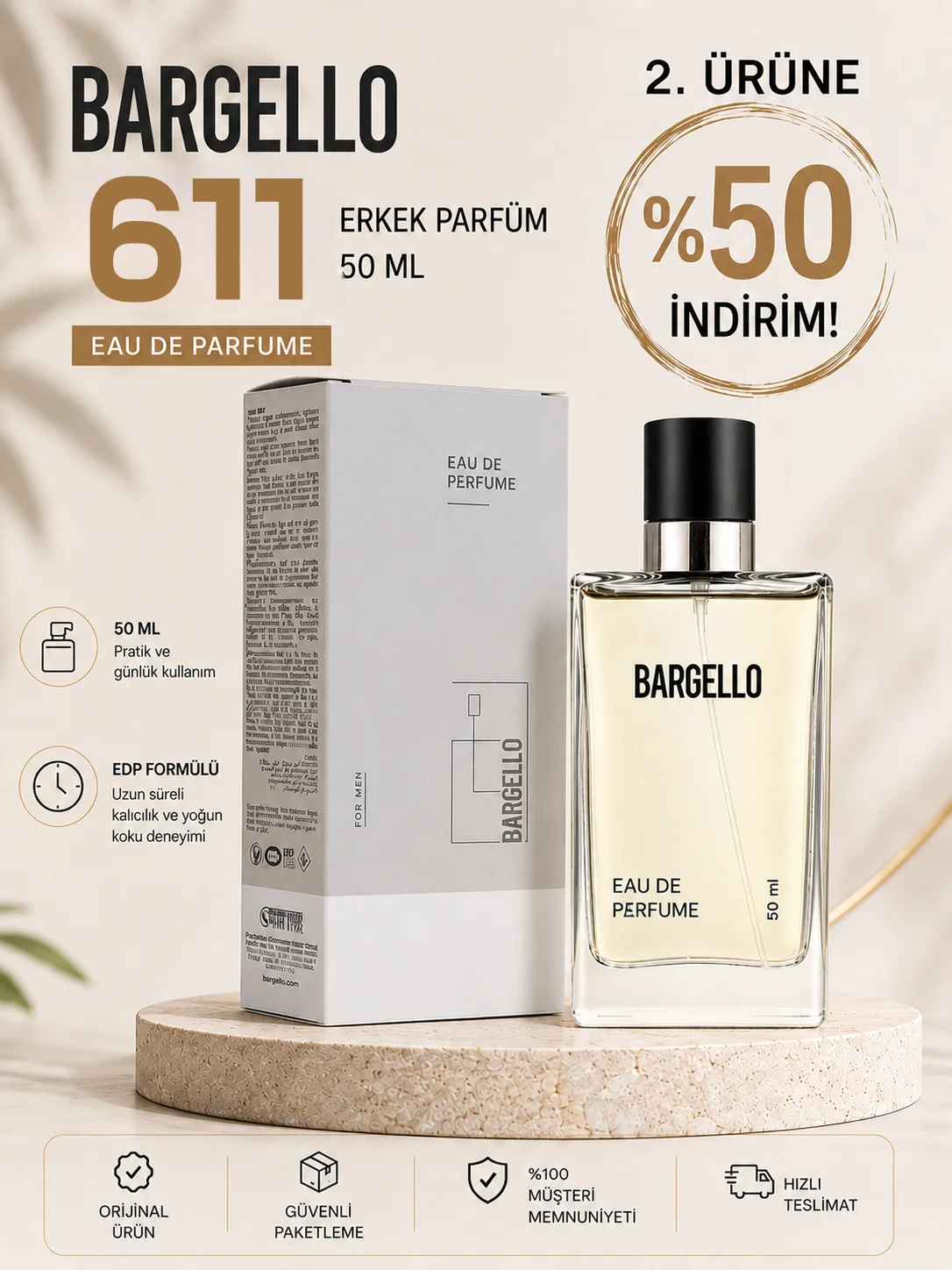 ERKEK PARFÜM 611 WOODY 50 ML EDP 8691841304553