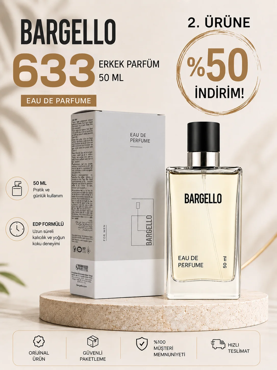 ERKEK PARFÜM 633 FRESH 50 ML EDP 8691841304565