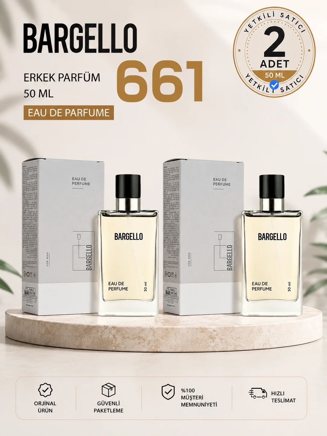 ERKEK PARFÜM 651 FRESH 50 ML EDP 198658695224 x2