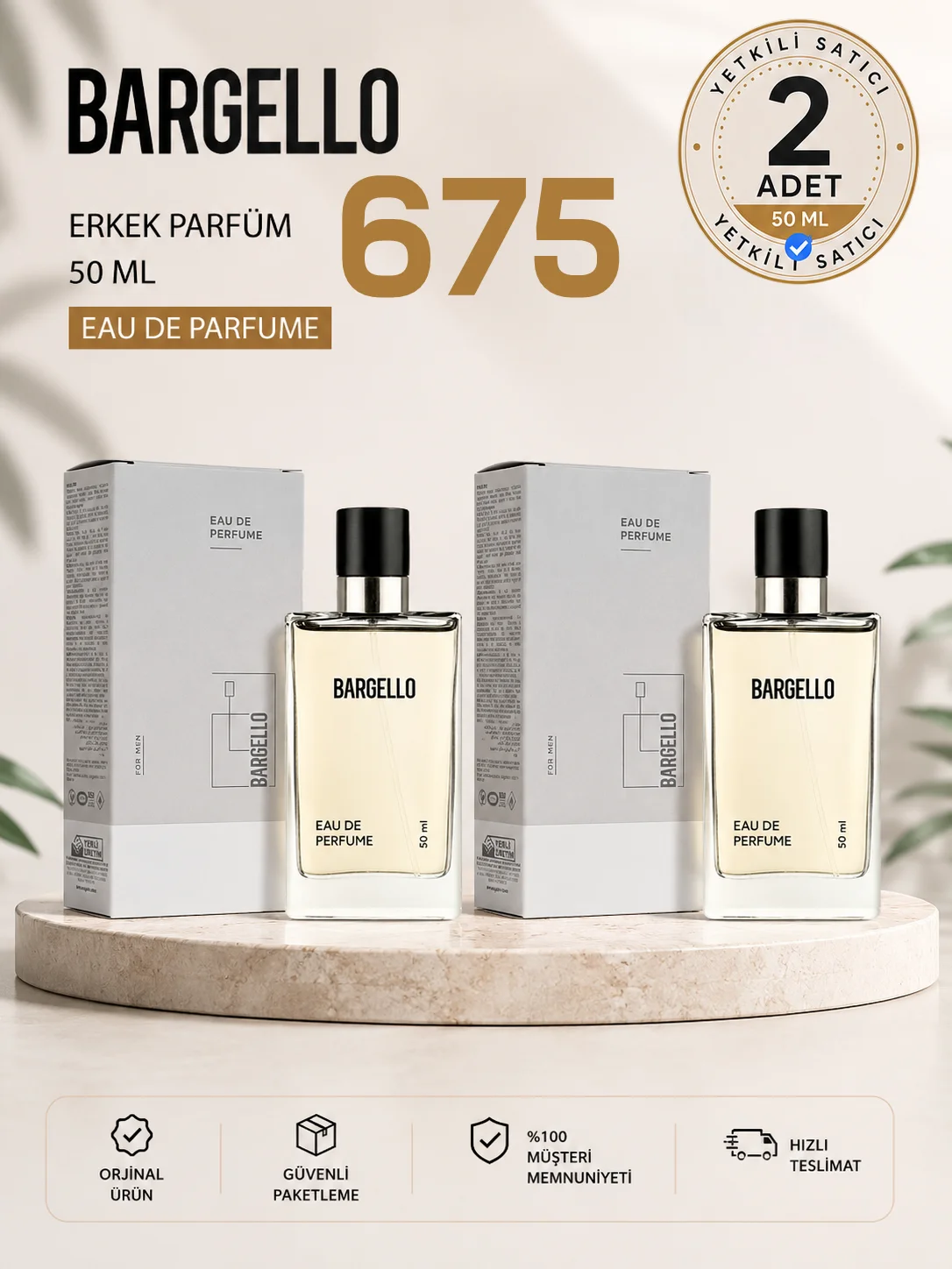 ERKEK PARFÜM 675 FRESH 50 ML EDP 198658695227 x2