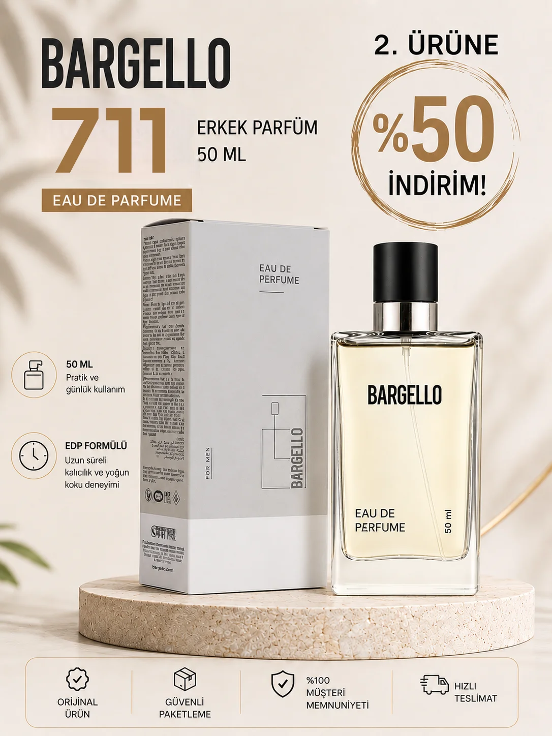 ERKEK PARFÜM 711 FRESH 50 ML EDP 8691841304591