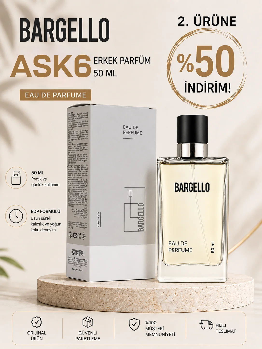 ERKEK PARFÜM AŞK6 FRESH 50 ML EDP 869284130100