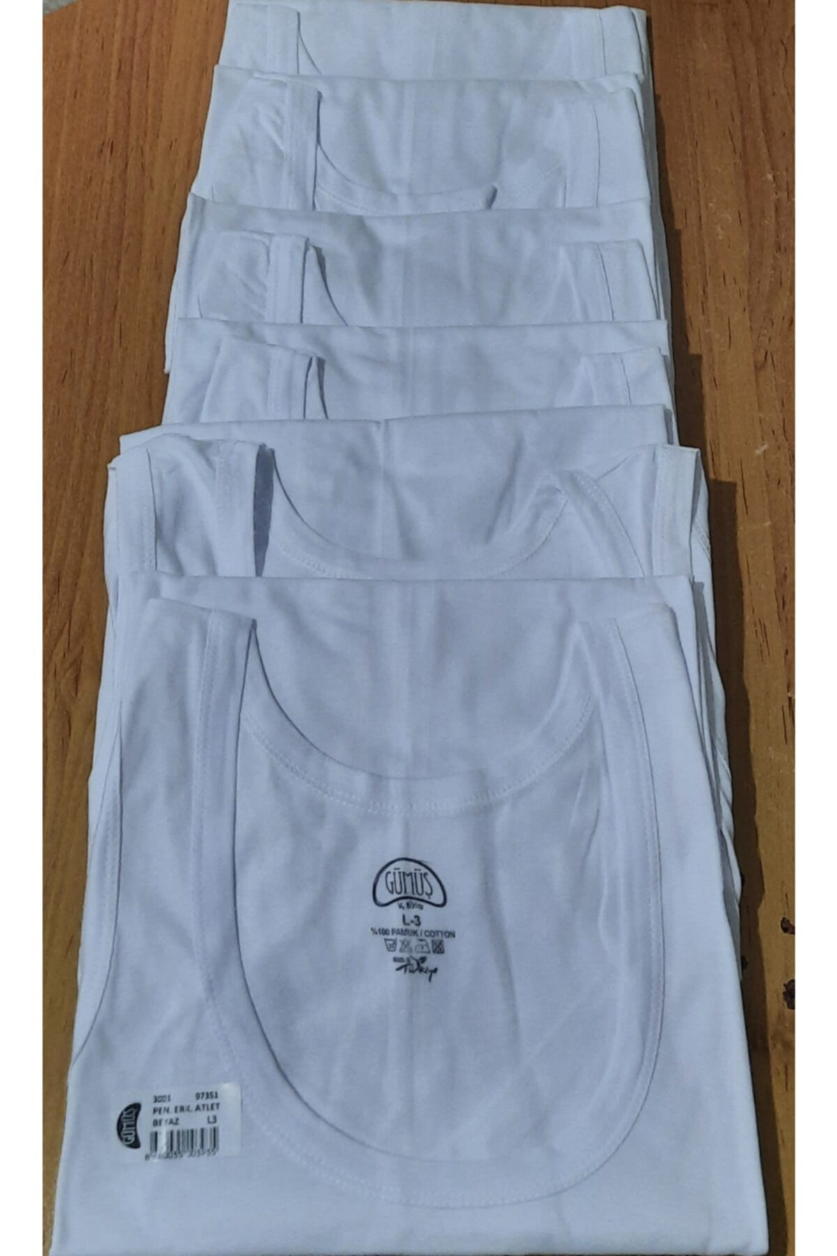 Erkek Penye Atlet (6'lı Paket)